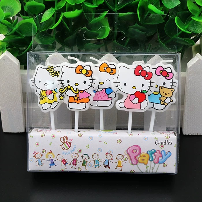 Candle Supplies Kit - Juego de 5 Velas Kawaii HelloKitty
