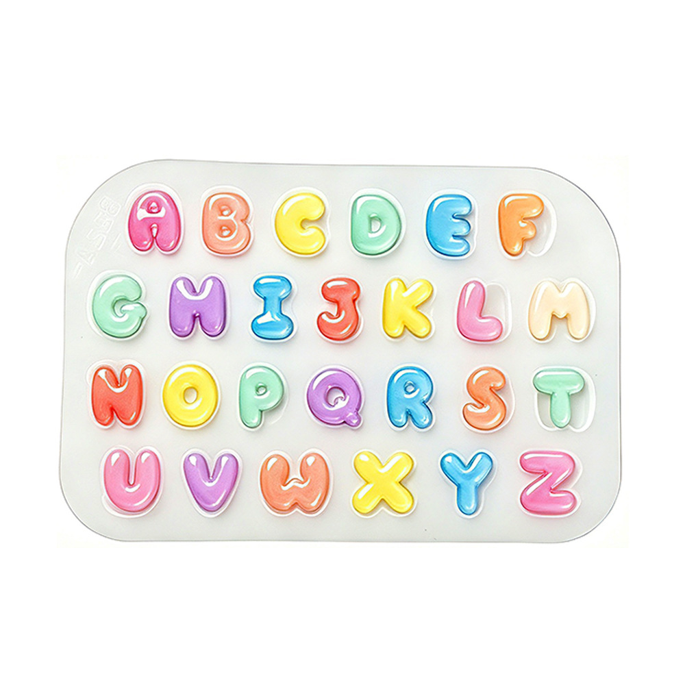 Candle Supplies Kit - 2 Moldes de Silicona Mini Letras,