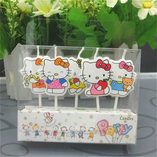 Juego de 5 Velas Kawaii HelloK - Candle Supplies Kit reseña y precio