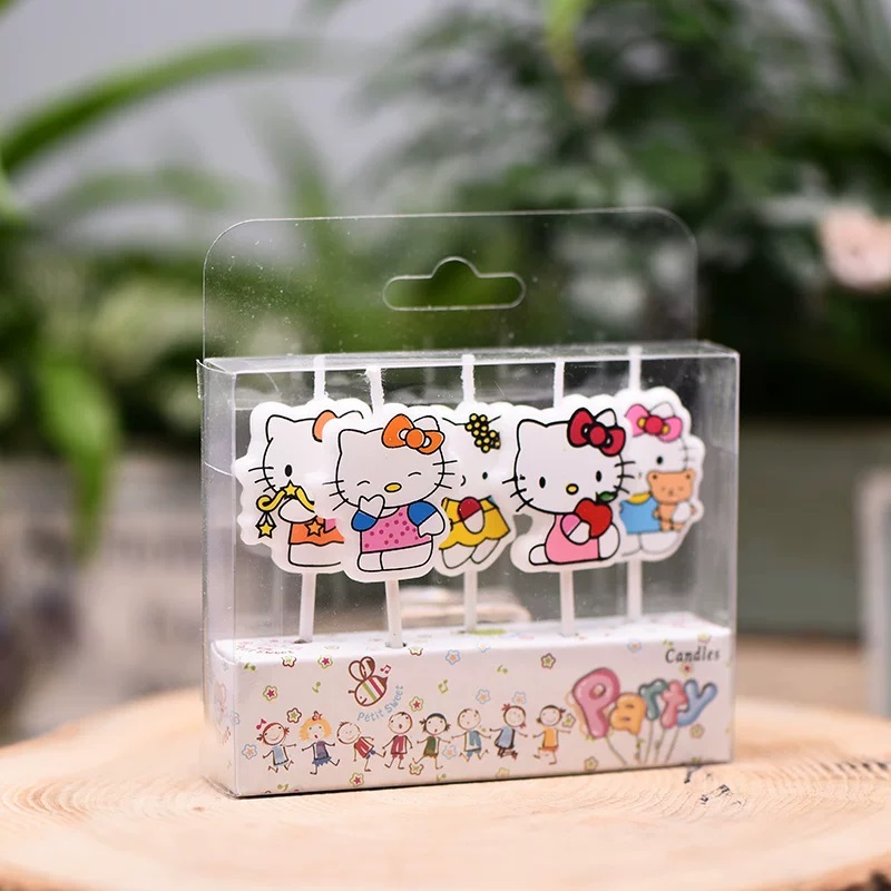 Juego de 5 Velas Kawaii HelloK - Candle Supplies Kit reseña y precio
