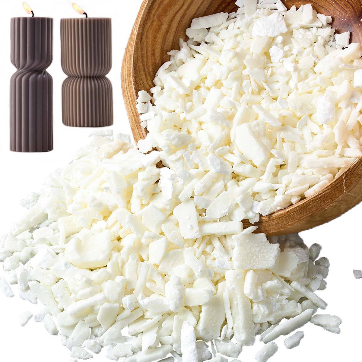 Cera de soja blanca pura de 1  - Candle Supplies Kit reseña y precio