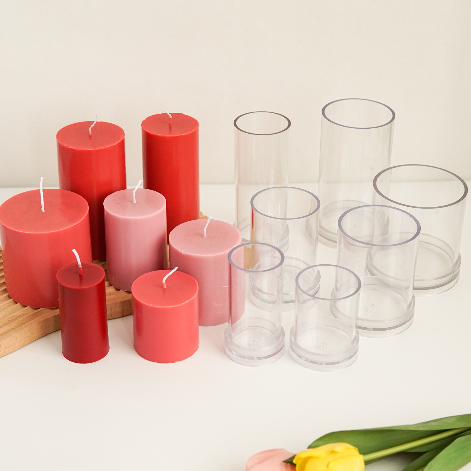 Varios moldes cilíndricos 3D p - Candle Supplies Kit reseña y precio